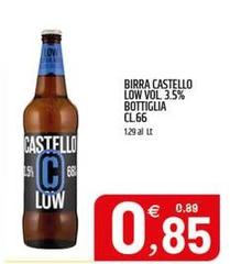 Castello - Birra Low Vol 3.5% Bottiglia