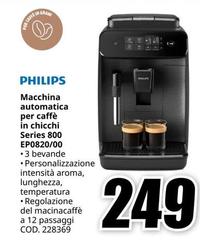 Philips - Macchina Automatica Per Caffè In Chicchi Series 800 Ep0820/00