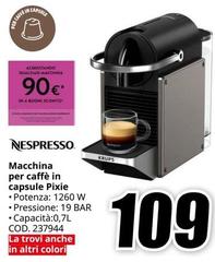 Nespresso - Macchina Per Caffè In Capsule Pixie