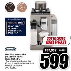 De Longhi - Macchina Automatica Per Caffè In Chicchi EXAM400.55.BG