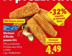 Merluzzo D'Alaska Panato Xxl