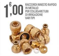 Raccordi Innesto Rapido In Metallo Per Collegaretugi Di Irrigazione