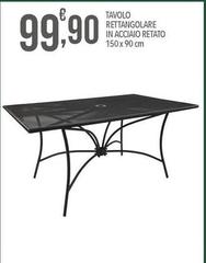 Tavolo Rettangolare In Acciaio