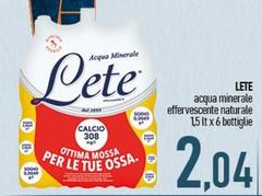 Lete - Acqua Minerale Effervescente Naturale