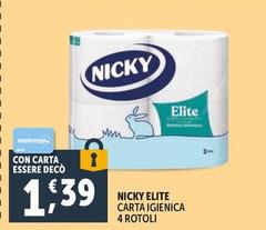 Nicky - Elite Carta Igienica 4 Rotoli