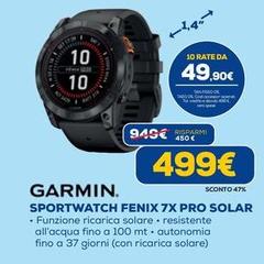 Garmin - Sportwatch Fenix 7X Pro Solar