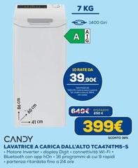 Candy - Lavatrice A Carica Dall'Alto TCA474TM5-S