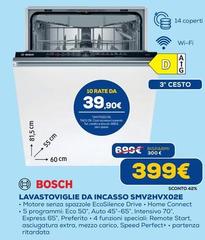Bosch - Lavastoviglie Da Incasso SMV2HVX02E