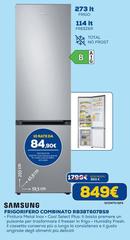 Samsung - RB38T607BS9 Frigorifero Combinato EcoFlex Libera Installazione Con Congelatore 2M 387 L Classe B, Inox