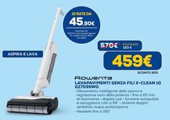Rowenta - Lavapavimenti Senza Fili X-Clean 10 GZ7035WO