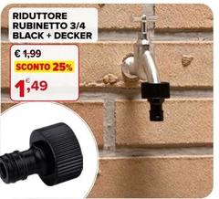 Riduttore Rubinetto 3/4 Black + Decker