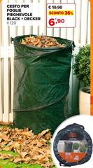 Cesto Per Foglie Pieghevole Black + Decker