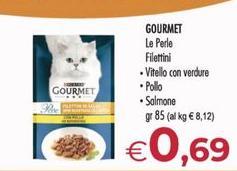 Gourmet Purina - Le Perle Filettini Vitello Con Verdure