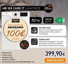 Hotpoint - Ariston HB 103 CARE IT Lavatrice