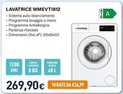 Electroline - Lavatrice WMEVT1812