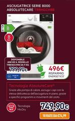 Aeg - Asciugatrice Serie 8000 Absolutecare TR8HGCH8B