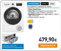 Bosch - WTH85298II Serie 4 8 Kg Asciugatrice A Pompa Di Calore