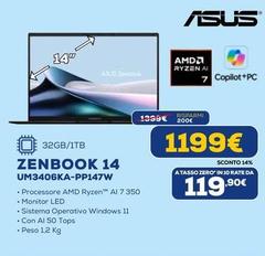Asus - Zenbook 14 UM3406KA-PP147W