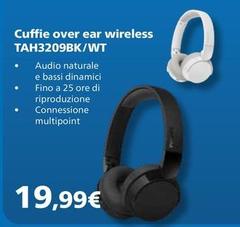 Over - Cuffie  Ear Wireless Tah3209bk/wt