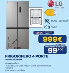 LG - Frigorifero 4 Porte Gmm41msbem