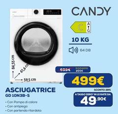 Candy - Asciugatrice GD 10N3B-S