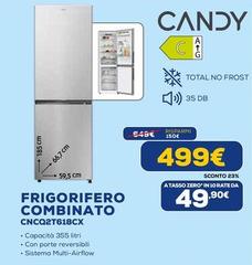 Candy - Frigorifero Combinato Cncq2t618cx
