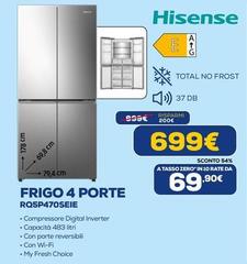 Hisense - Frigo 4 Porte RQ5P470SEIE