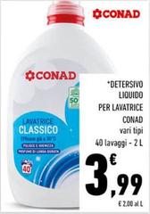Conad - Detersivo Liquido Per Lavatrice