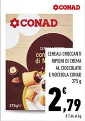 Conad - Cereali Croccanti Ripieni Di Crema Al Cioccolato E Nocciola