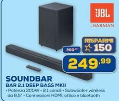 Jbl - Soundbar Bar 2.1 Deep Bass MKII