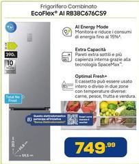 Samsung - Frigorifero Combinato EcoFlex AI RB38C676CS9