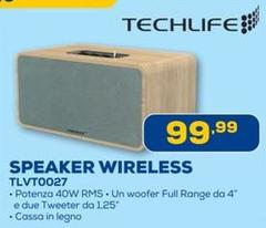 Techlife - Speaker Wireless TLVT0027