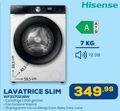 Hisense - Lavatrice Slim WF3S7021BW
