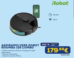 iRobot - Aspirapolvere Robot Roomba 105 Combo