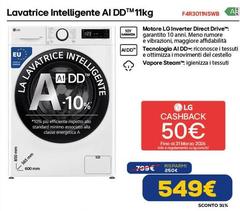 LG - Lavatrice Intelligente AI DDTM 11kg