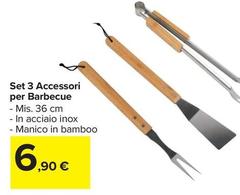 Set 3 Accessori Per Barbecue