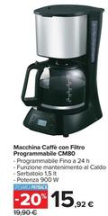 Macchina Caffè Con Filtro Programmable Cm80