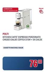 Polti - Caffe' Espresso Porzionato Chiuso Cialde Coffea S15w + 54 Cialde