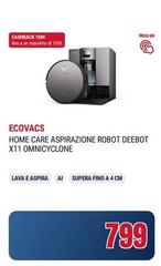 Ecovacs - Home Care Aspirazione Robot Deebot X11 Omnicyclone