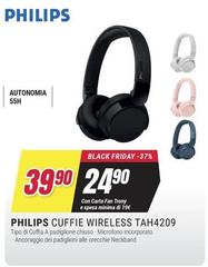 Philips - Cuffie Wireless TAH4209