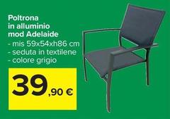 Poltrona In Alluminio Mod Adelaide
