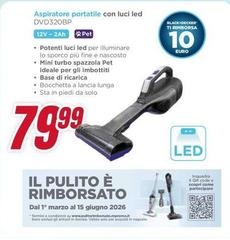Valido - Aspiratore Portatile Con Luci Led Dvd320bp