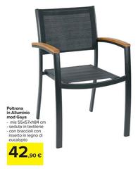 Poltrona In Alluminio Mod Gava