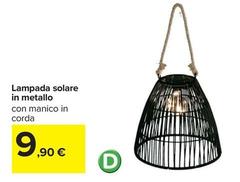 Lampada Solare In Metallo