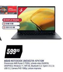 Asus - Notebook Um3402ya-KP416W