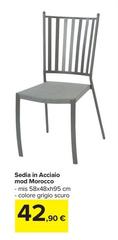Sedia In Acciaio Mod Morocco