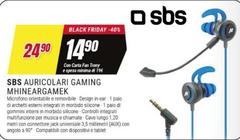 Sbs - Auricolari Gaming Mhinargamek