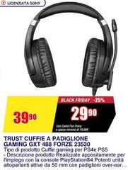 Sony - Trust Cuffie A Padiglione Gaming GXT 488 Forze 23530