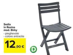 Sedia In Resina Mod. Birky