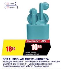 Sbs - Auricolare  Mhtwsnbuboxbta